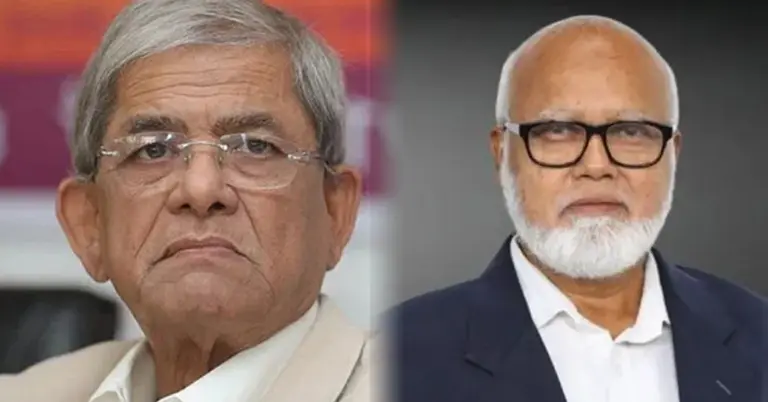 মির্জা ফখরুল ইসলাম ও তোফায়েল আহমেদ